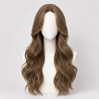 "Lexi" - Long Brown Curled Wig