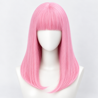 "Lola" - Pink Wig with Bangs