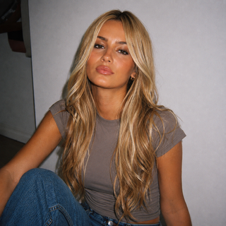 "Madelyn" - Long Golden Blonde Curled Wig