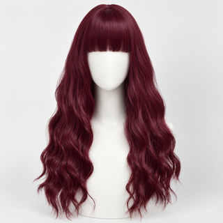 "Maren" - Dark Aubrun Wig with Bangs
