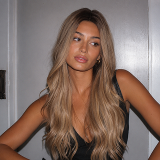 "Margot" - Long Honey Blonde Curled Wig