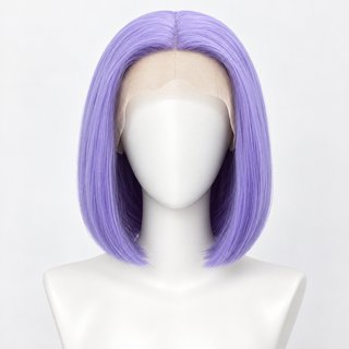 "Mauve" - Short Purple Lace Front Bob Wig
