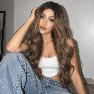 "Melissa" - Brown Wavy Wig