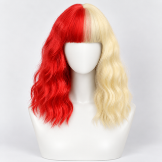 "Minnie" - Red Blonde Split Wig