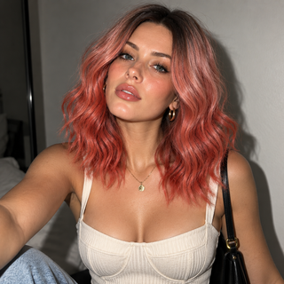 "Nala" - Short Rose Pink Ombre Wig