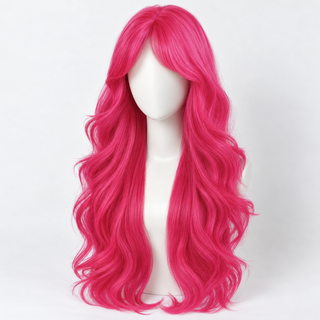 "Pippa" - Long Neon Pink Wig