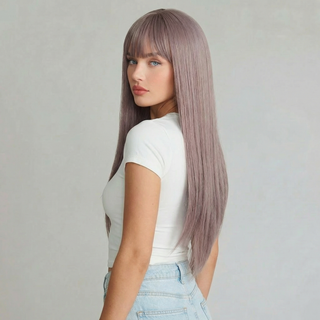 "Piper" - Long Light Purple Wig with Bangs