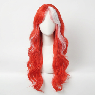 "North" - Long Red White Wig
