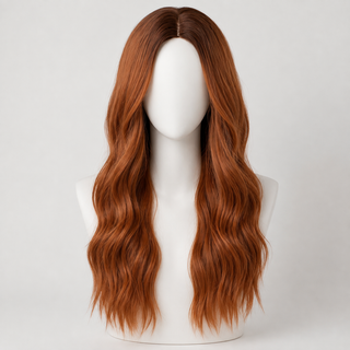 "Riri" - Long Red Auburn Loose Curls Wig