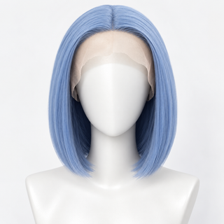 "River" - Short Blue Lace Front Bob Wig