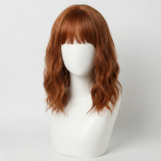 "Robin" - Short Auburn Body Wave Wig with Bangs