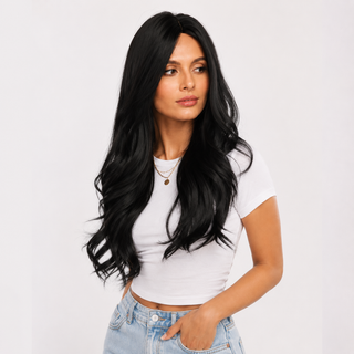 "Talia" - Long Black Wig