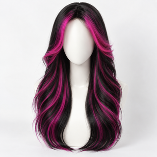 "Vivi" - Black & Pink Wig
