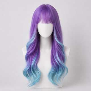 "Blossom" - Long Purple Blue Ombre Wig