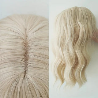 Hair Topper Synthetic Wave - Bleach Blonde