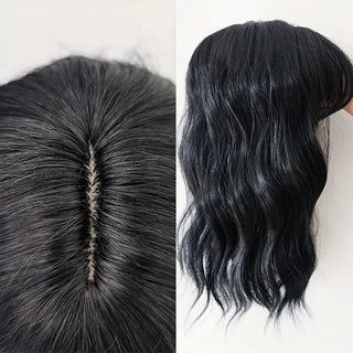 Hair Topper Synthetic Wave - Black