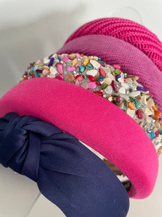 Pink Jewel Gemstone Headbands