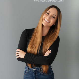 "Autumn" - Long Auburn Straight Lace Front Wig