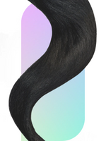 Natural Black (1B) Hand Tied Weft Hair Extensions