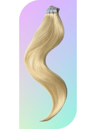 Extensions de cheveux en ruban blond clair doré (24) 