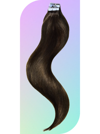 Chocolate Brown (4) Tape Hair Extensions