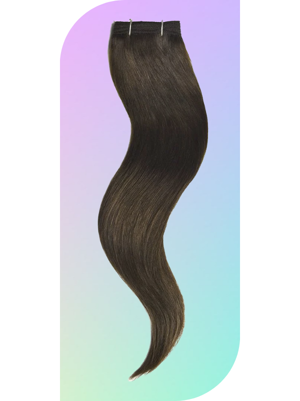 Chocolate Brown (4) Machine Weft Hair Extensions