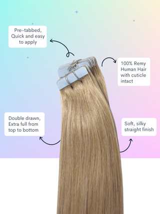 Ginger Blonde (27) Tape Hair Extensions