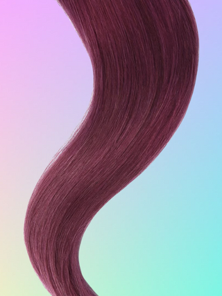 Extensions de cheveux trame machine rouge prune (35) 