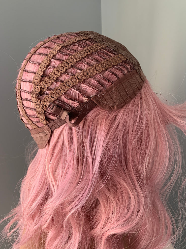 "Elle" - Short Baby Pink Synthetic Wig