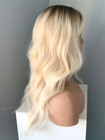 "Krista" - Wavy Blonde Synthetic Wig with Bangs