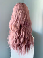 "Rayna" - Long Purple Pink Body Wave Synthetic Lace Front Wig