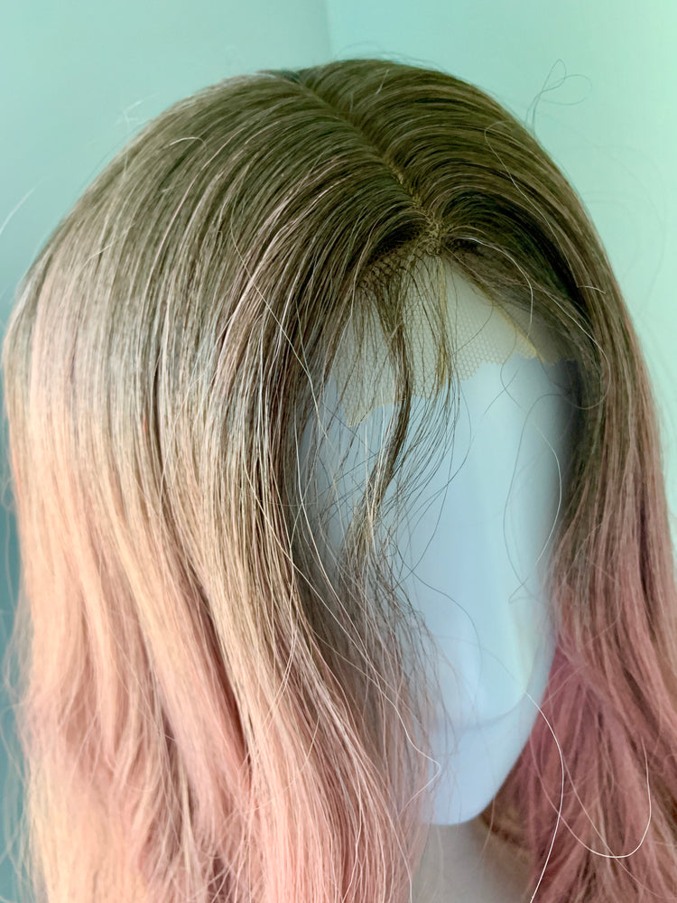 "Rayna" - Long Purple Pink Body Wave Synthetic Lace Front Wig