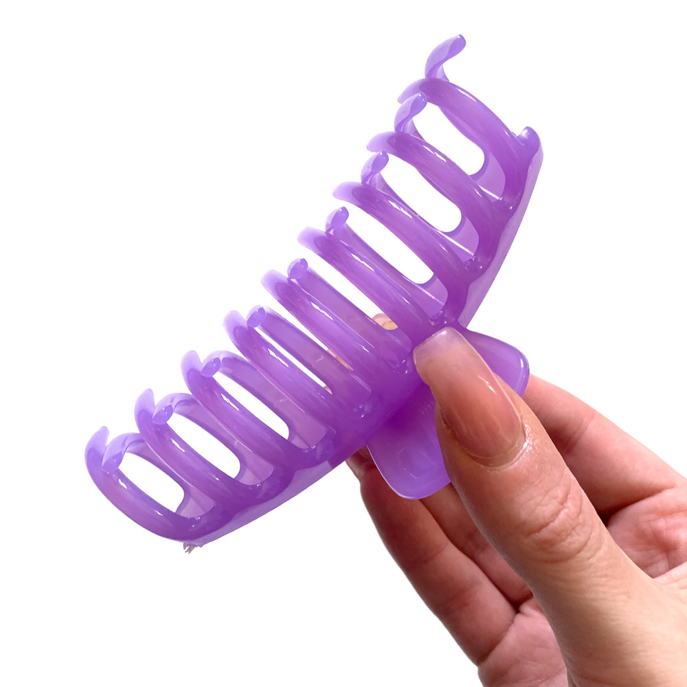 Jumbo Hair Claw Clip - Jelly Purple