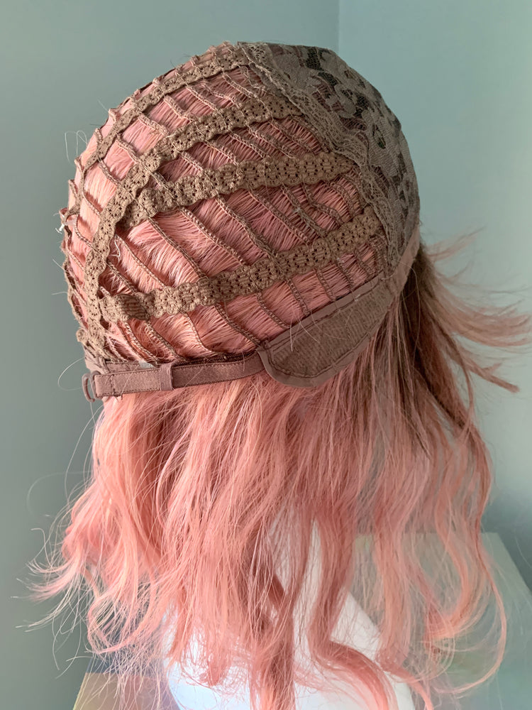 "Layla" - Short Baby Pink Synthetic Wig