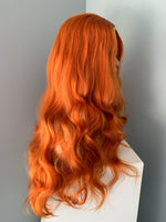"Ginger" - Auburn Orange Lace Front Synthetic Wig