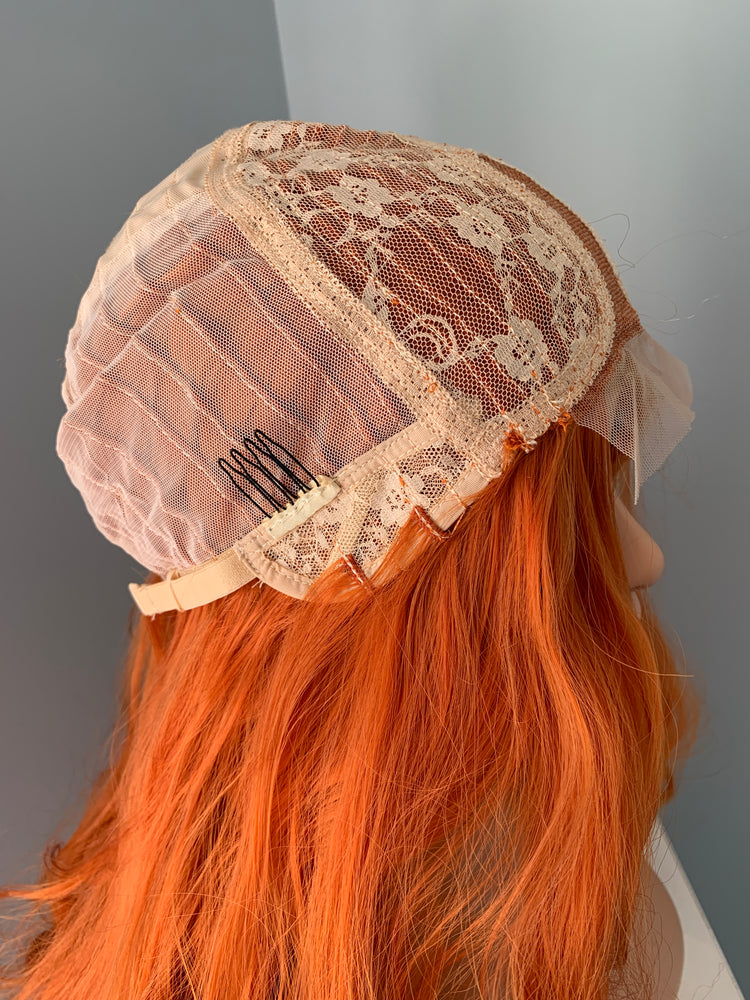"Ginger" - Auburn Orange Lace Front Synthetic Wig