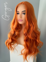 "Ginger" - Auburn Orange Lace Front Synthetic Wig