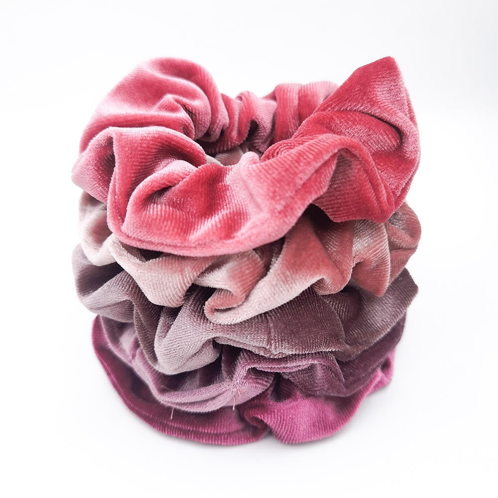 5PC Scrunchie Box Gift Set | Pink Velvet
