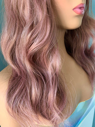 "Parker" - Purple Body Wave Synthetic Wig