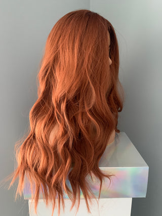 "Riri" - Long Red Auburn Loose Curls Wig