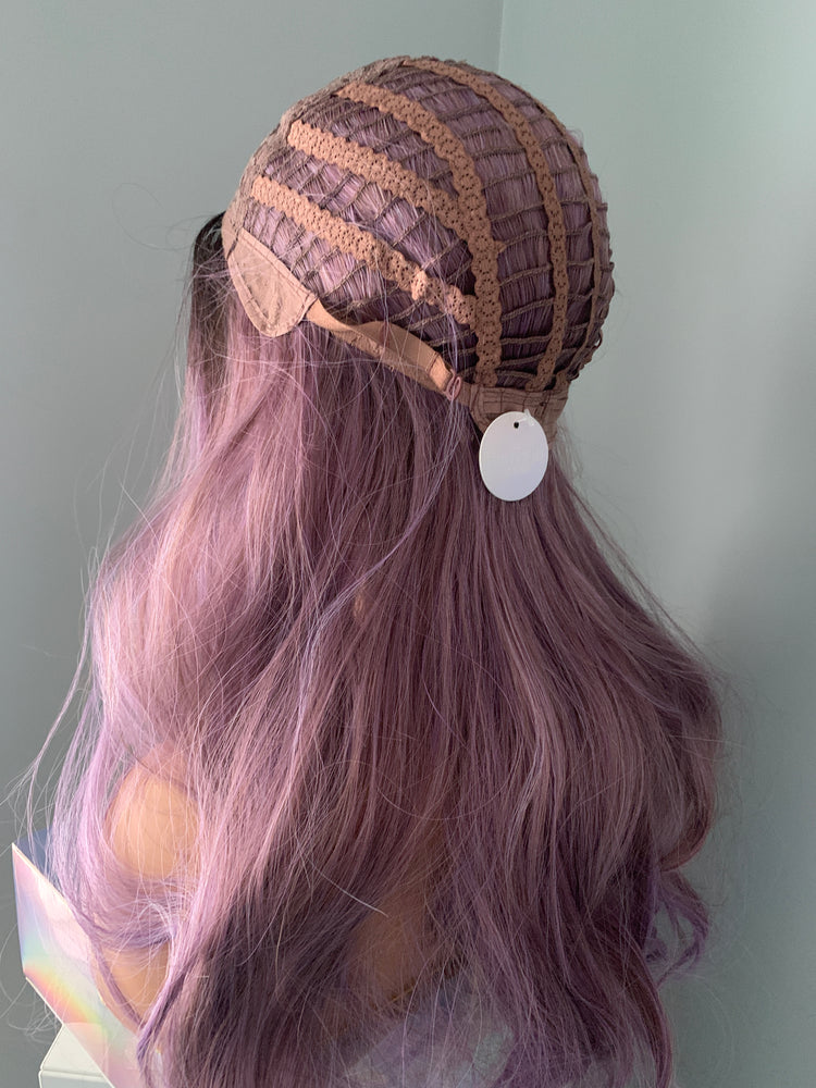 "Lia" - Long Purple Wavy Synthetic Wig