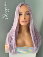 "Blossom" - Long Light Purple Lace Front Synthetic Wig