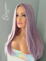 "Blossom" - Long Light Purple Lace Front Synthetic Wig