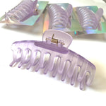 Jumbo Hair Claw Clip - Frosted Purple