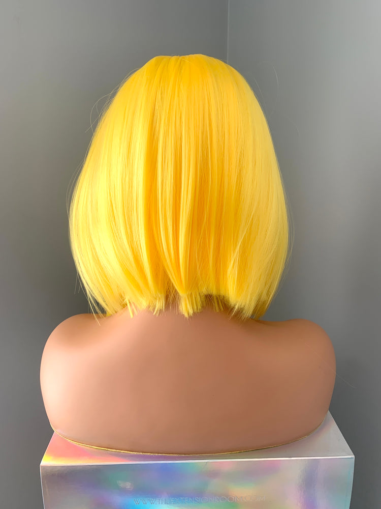 "Sunny" - Short Yellow Bob Synthetic Wig