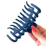 Jumbo Hair Claw Clip - Matte Navy Blue