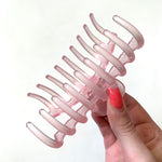 Jumbo Hair Claw Clip - Frosted Pink