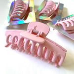 Jumbo Hair Claw Clip - Matte Pale Baby Pink