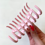 Jumbo Hair Claw Clip - Matte Pale Baby Pink