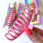 Jumbo Hair Claw Clip - Matte Bubblegum Pink